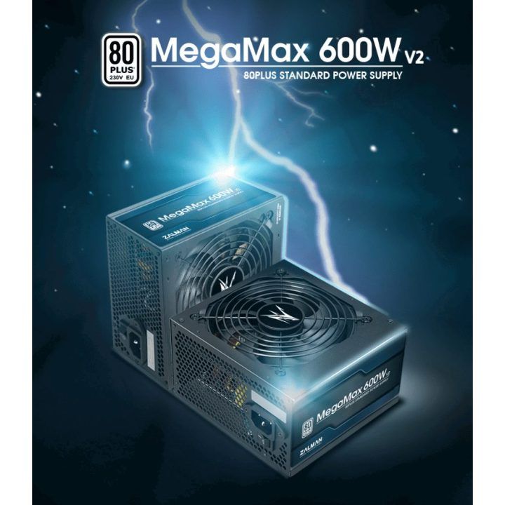 Kompiuterio maitinimo blokas Zalman MegaMax 600W V2