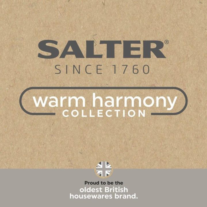 Indų šepetys su bambukine rankena Salter Warm Harmony, pilkas