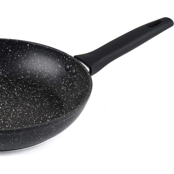Keptuvių rinkinys su marmuro efekto danga Russell Hobbs Marble, 20 ir 24 cm, juodas