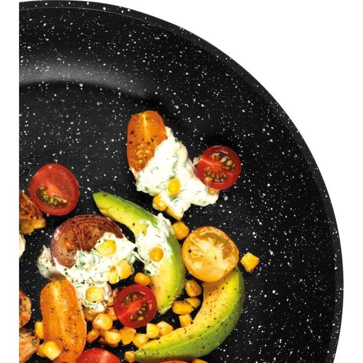 Keptuvių rinkinys su marmuro efekto danga Russell Hobbs Marble, 20 ir 24 cm, juodas