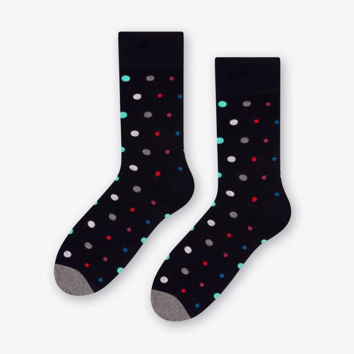 Kojinės Mix Dots 139-051 Tamsiai tamsiai mėlyna
