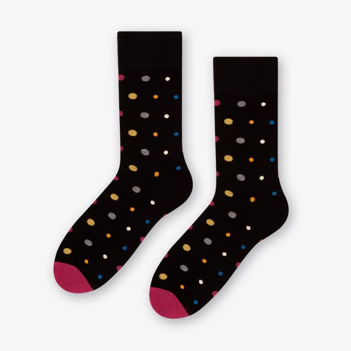 Mix Dots 140-051 Juodos spalvos kojinės