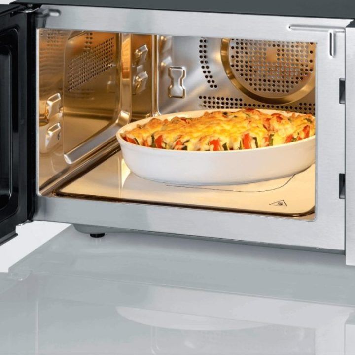Mikrobangų krosnelė Severin MW 7777, 25 l, 900 W, pilka / sidabro spalvos
