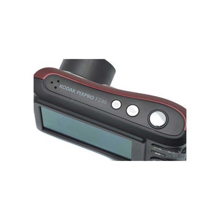 Skaitmeninis fotoaparatas su 4× optiniu priartinimu Kodak FZ45, raudonas