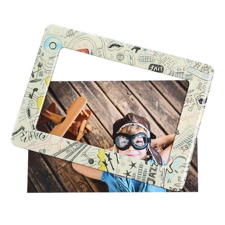 Fotopopieriaus ir magnetinio nuotraukų rėmelio rinkinys Kodak Memory Magnetic Frame, 5 lapai, 102 × 152 mm