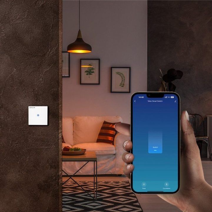Išmanusis Wi-Fi jungiklis Tellur SS1N, 1 kanalas, 1800 W, 10 A