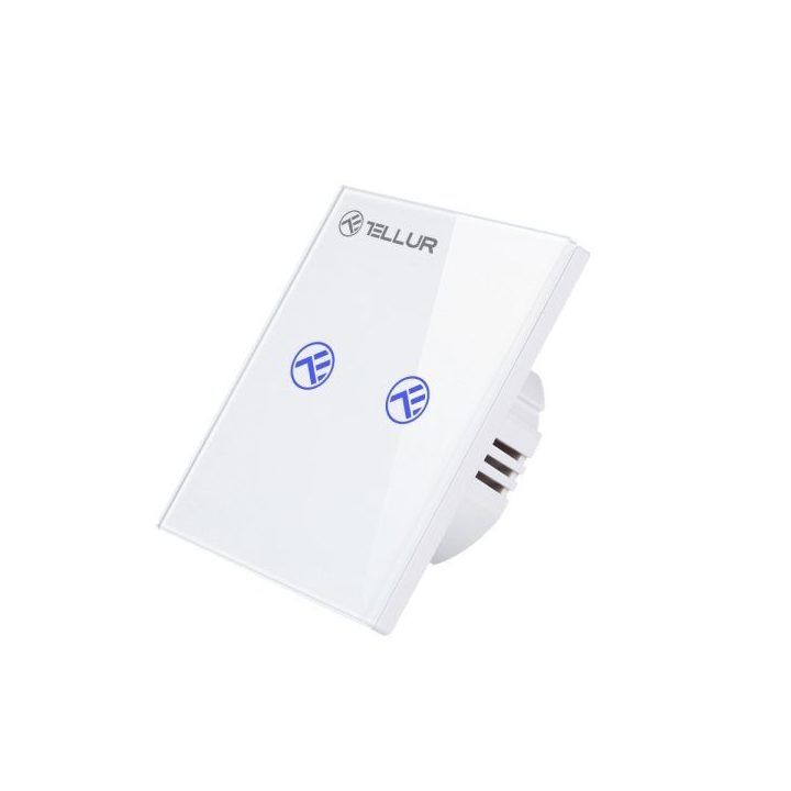 Dviejų kanalų išmanusis Wi-Fi jungiklis Tellur SS2N, 1800 W, 10 A