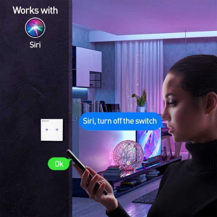 Dviejų kanalų išmanusis Wi-Fi jungiklis Tellur SS2N, 1800 W, 10 A