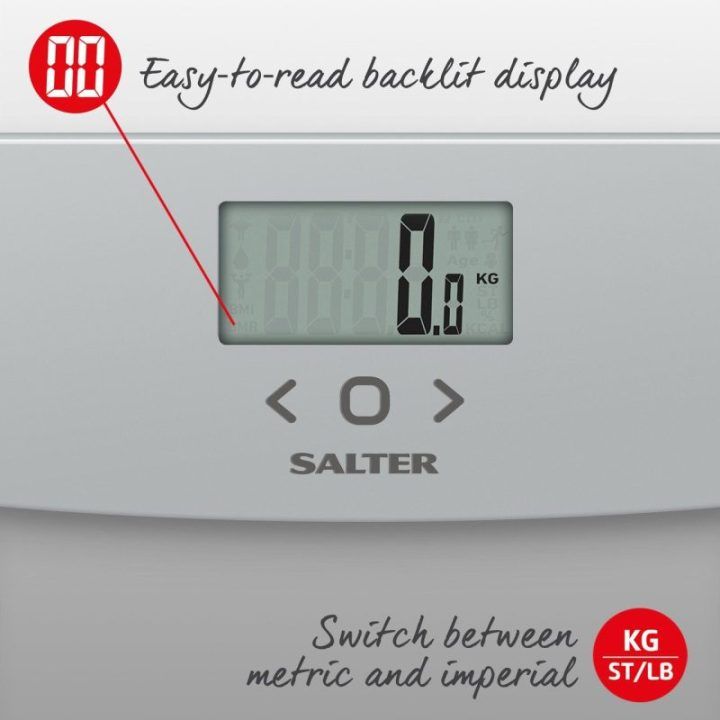 Kūno sudėties svarstyklės Salter SV3R, 150 kg