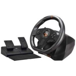 Laidinis žaidimų vairo komplektas su pedalais Subsonic Superdrive SV 710 Pro Sport, 28 cm