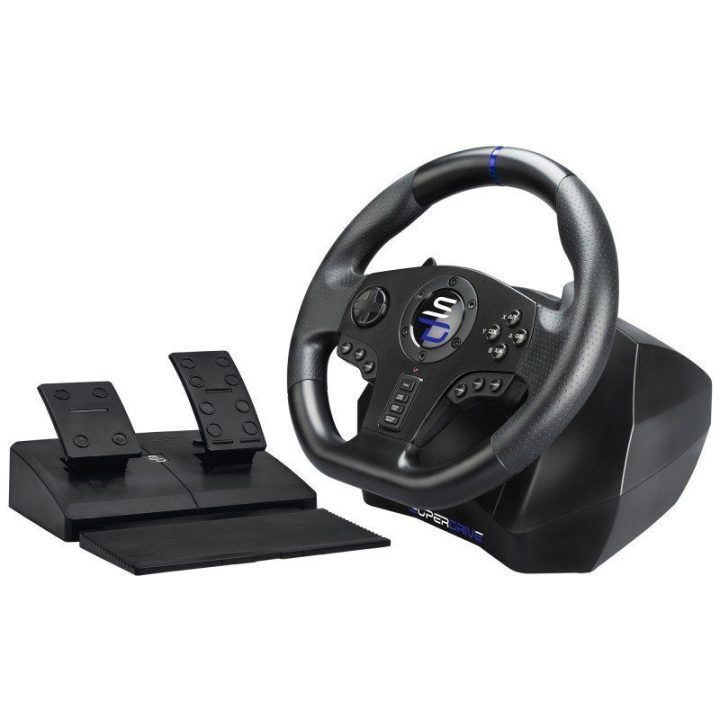 Žaidimų vairas su pedalais ir mentelėmis Subsonic Superdrive SV 850 Pro Sport, 28 cm