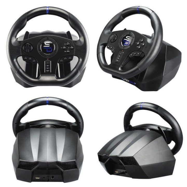 Žaidimų vairas su pedalais ir mentelėmis Subsonic Superdrive SV 850 Pro Sport, 28 cm