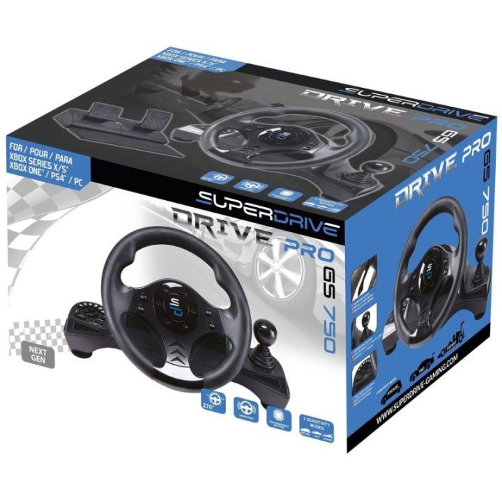 Žaidimų vairas Subsonic Superdrive GS 750 Pro, 270°, 26 cm