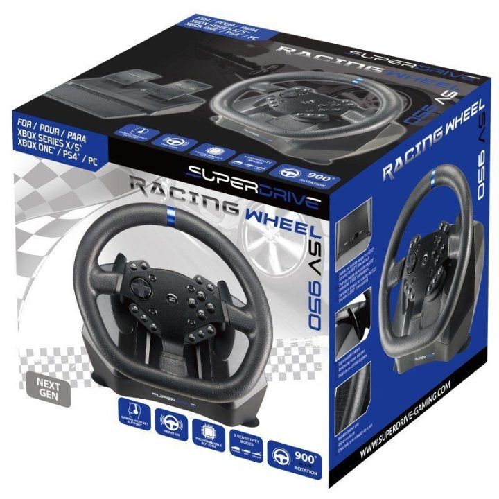 Lenktynių žaidimų vairas Subsonic Superdrive SV 950, 26,5 cm
