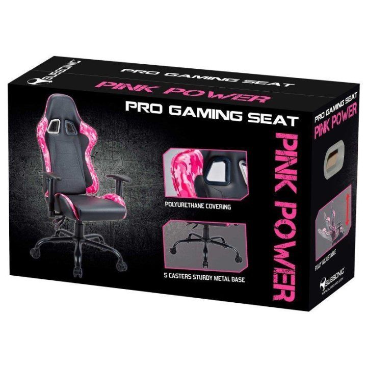 Žaidimų kėdė Subsonic Pink Power, rožinė