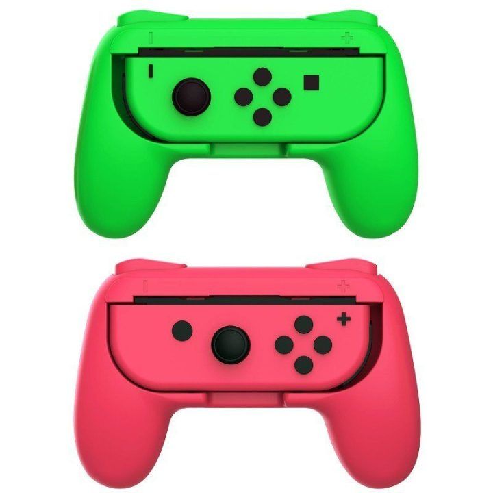 Joy-Con rankenų komplektas Nintendo Switch Subsonic Duo Control Grip Colorz, 2 vnt., rožinė ir žalia