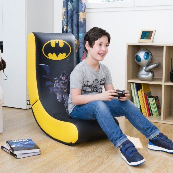 Vaikiška supama žaidimų kėdė su Betmeno motyvu Subsonic Junior RockNSeat