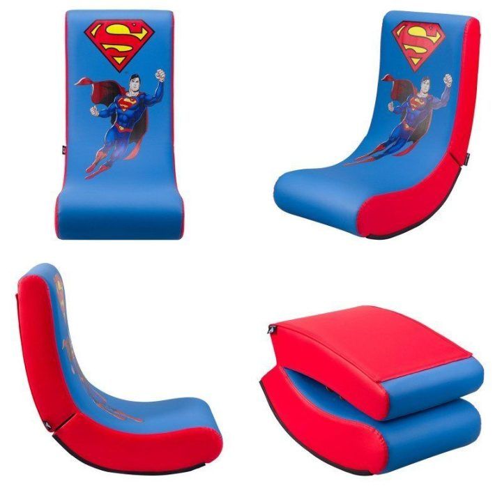 Vaikiška supama žaidimų kėdė su Supermeno motyvu Subsonic Junior RockNSeat