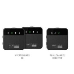 Belaidė dviejų kanalų mikrofonų sistema Easypix MyStudio Wireless Mic Duo