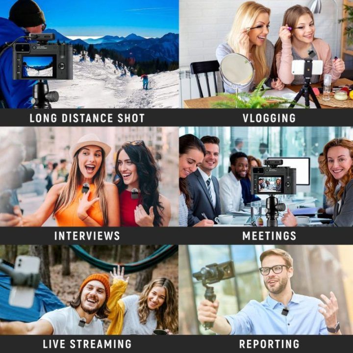 Belaidė dviejų kanalų mikrofonų sistema Easypix MyStudio Wireless Mic Duo