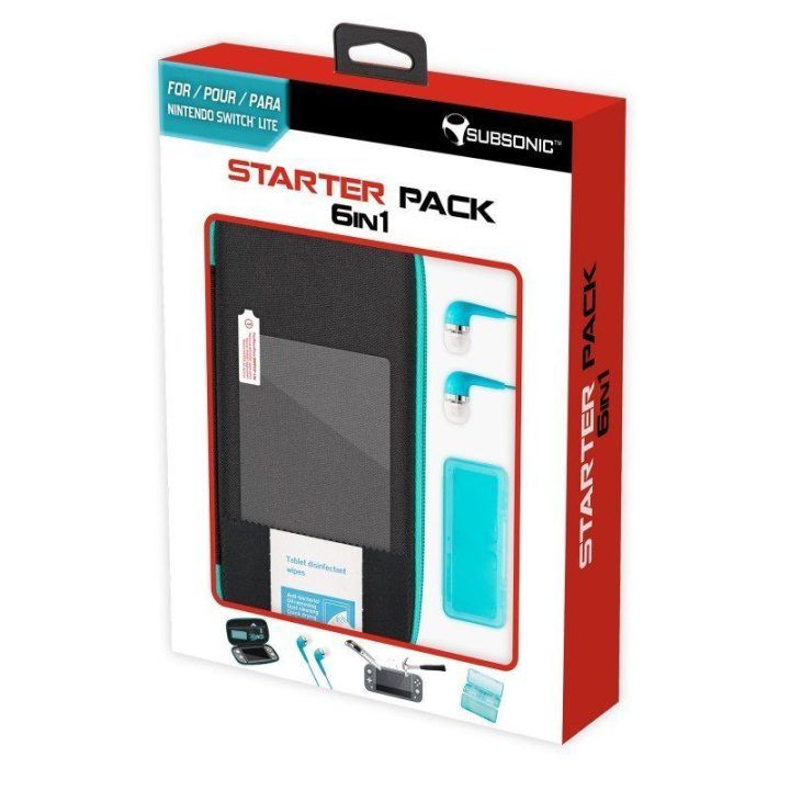 Žaidimų konsolės priedų rinkinys Nintendo Switch Lite Subsonic Started Pack, 6 dalių