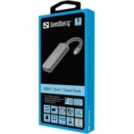 USB-C prijungimo stotelė su dviem HDMI ir VGA jungtimis Sandberg