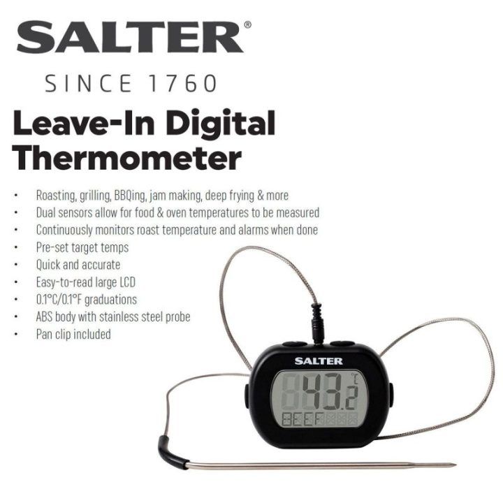 Skaitmeninis maisto termometras su dvigubu jutikliu Salter 515 BKCR