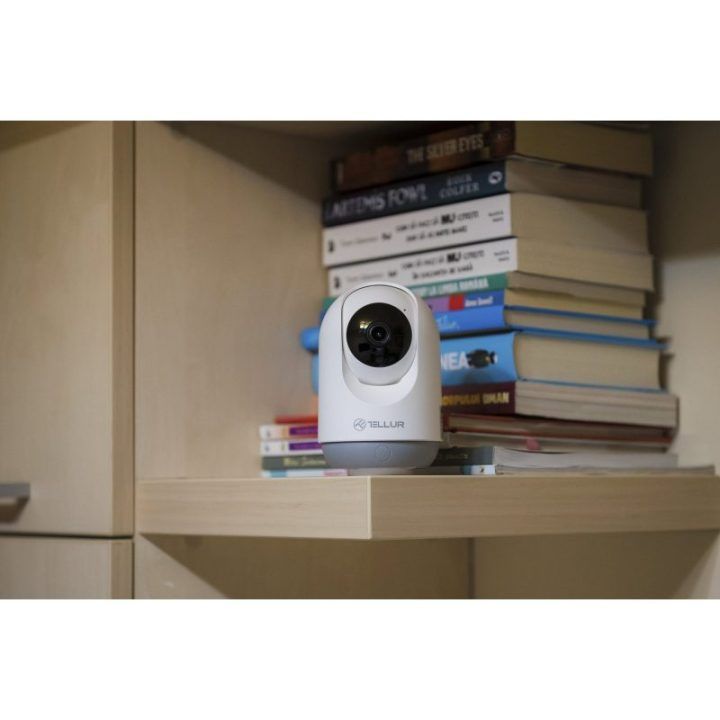 Patalpų Wi-Fi kamera su automatiniu sekimu Tellur, 3 MP, balta