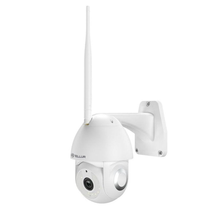 Lauko Wi-Fi stebėjimo kamera su automatiniu sekimu Tellur, 3 MP, balta