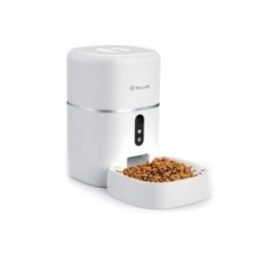 Išmanioji automatinė gyvūnų šėrykla su Ultra HD kamera Tellur, 4 l, balta
