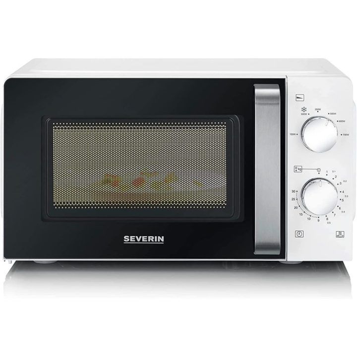 Mikrobangų krosnelė Severin MW 7885, 17 l, 700 W, balta su juoda