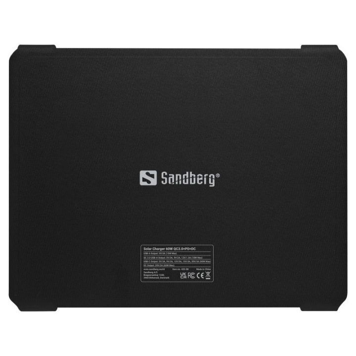 Sulankstomas saulės įkroviklis su QC 3.0 ir USB-C PD Sandberg, 60 W