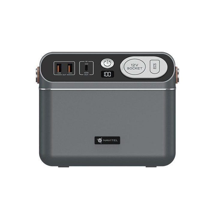 Automobilinis paleidimo įrenginys ir išorinė baterija NAVITEL NS150, 60 000 mAh, pilkas