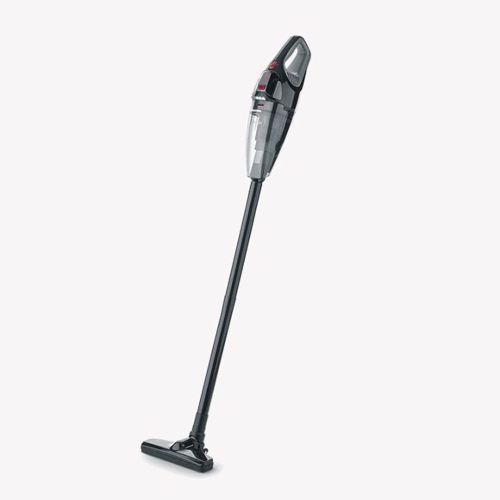Akumuliatorinis dulkių siurblys su besisukančiu turbo šepečiu Severin HV 7147, 120 W, juodos, pilkos ir raudonos spalvos
