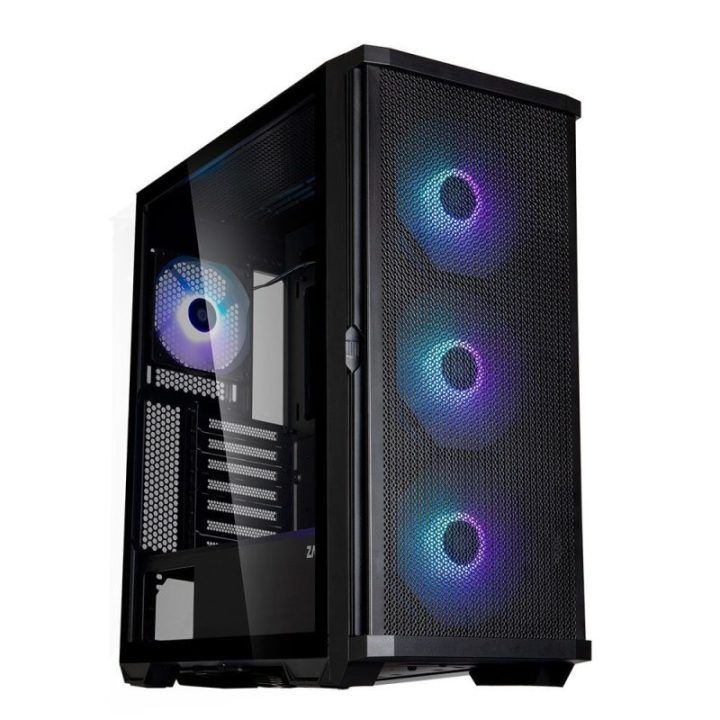 Kompiuterio korpusas ATX formato su 4 ARGB ventiliatoriais Zalman Z10 Plus, juodas