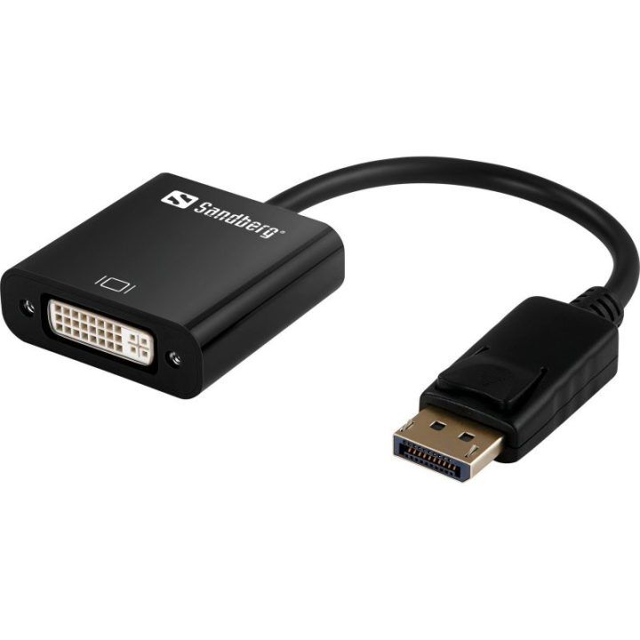 DisplayPort–DVI adapteris Sandberg, 20 cm