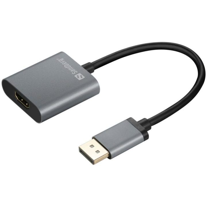 DisplayPort į HDMI adapteris Sandberg, 4K 60 Hz, 20 cm
