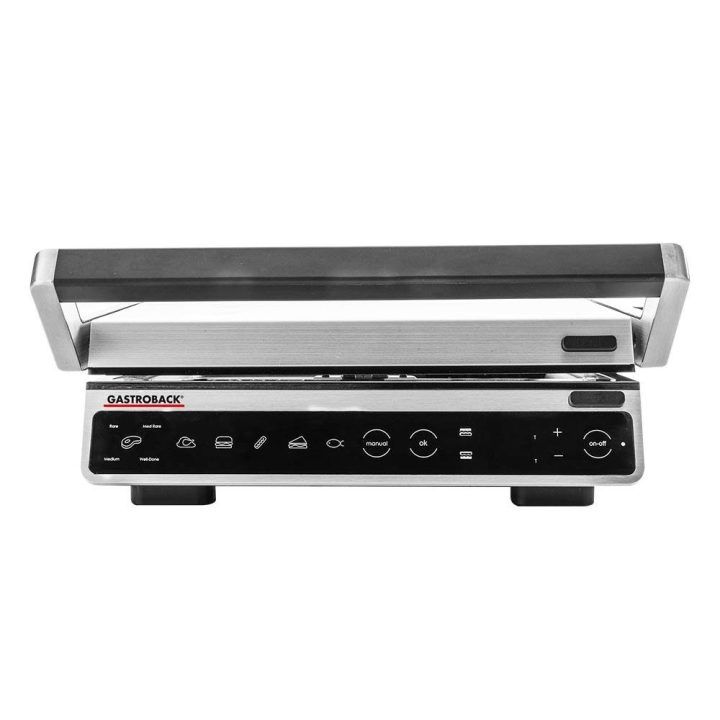 Kontaktinis grilis su keičiamomis plokštėmis Gastroback Design BBQ Advanced Smart, 2000 W