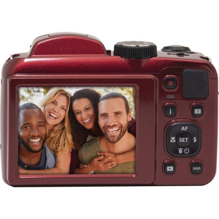 Skaitmeninis fotoaparatas su 25× optiniu priartinimu Kodak AZ255, raudonas