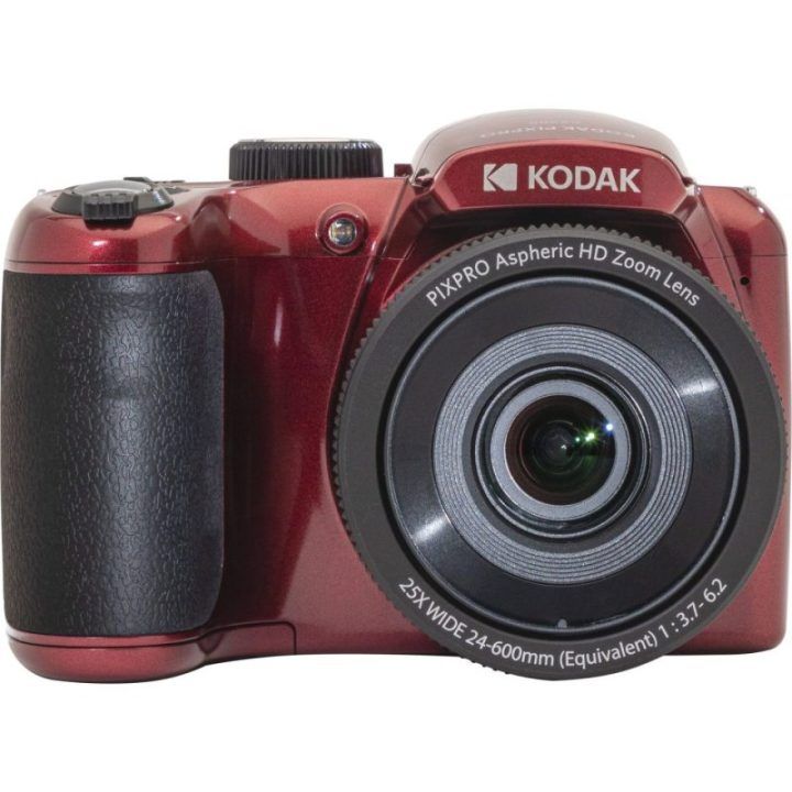 Skaitmeninis fotoaparatas su 25× optiniu priartinimu Kodak AZ255, raudonas