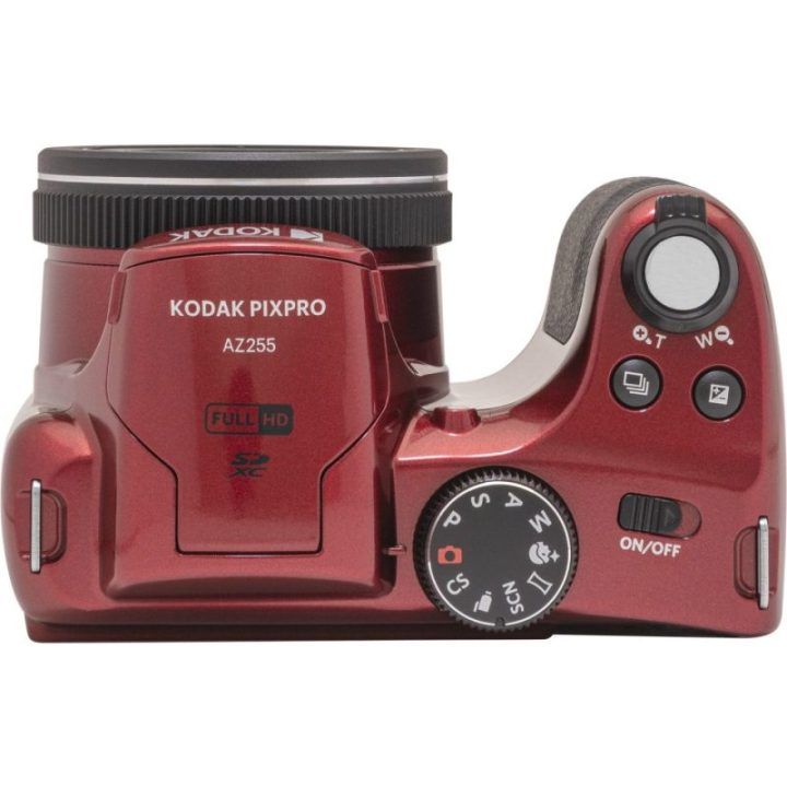 Skaitmeninis fotoaparatas su 25× optiniu priartinimu Kodak AZ255, raudonas