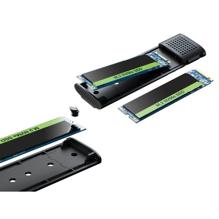 M.2 ir NVMe SSD kaupiklių dėklas Sandberg, USB 3.2 Gen 2, iki 2 TB