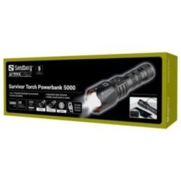 Žibintuvėlis su maitinimo bloku Sandberg Survivor Torch Powerbank 5000, 5000 mAh