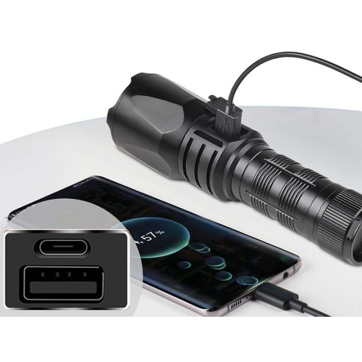 Žibintuvėlis su maitinimo bloku Sandberg Survivor Torch Powerbank 5000, 5000 mAh