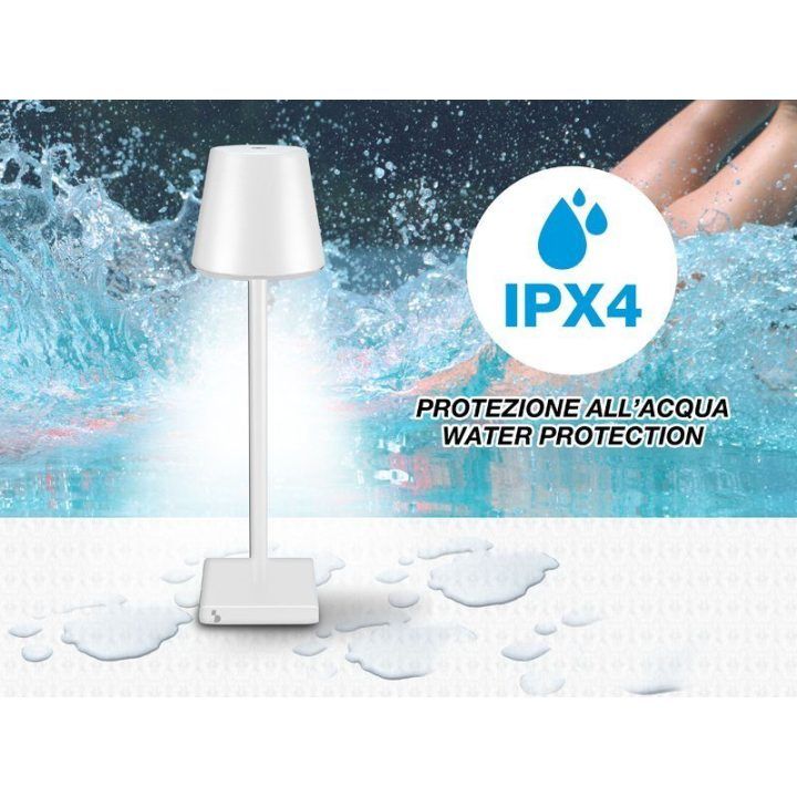 Įkraunama stalinė lempa su jutikliniu jungikliu Beper P201UTP102, 11 × 10 × 39 cm