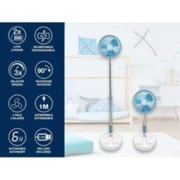 Įkraunamas teleskopinis ventiliatorius Beper P206VEN450, 4 W