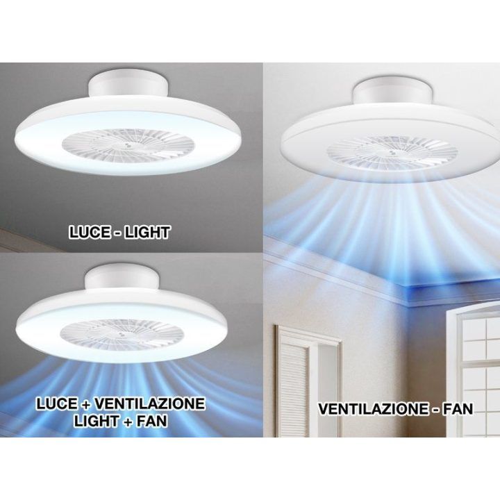Lubų ventiliatorius su pritemdomu LED apšvietimu Beper P206VEN650, 40 W, 60 cm