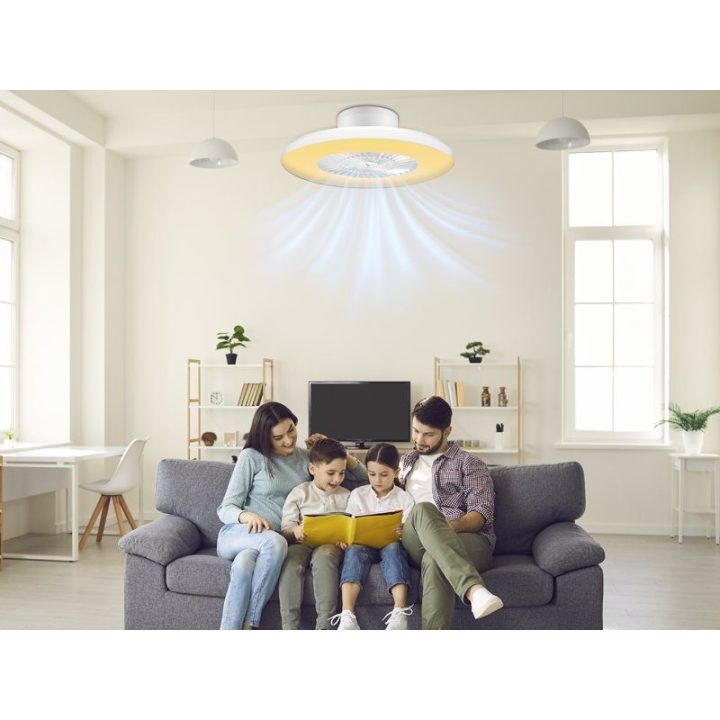 Lubų ventiliatorius su pritemdomu LED apšvietimu Beper P206VEN650, 40 W, 60 cm