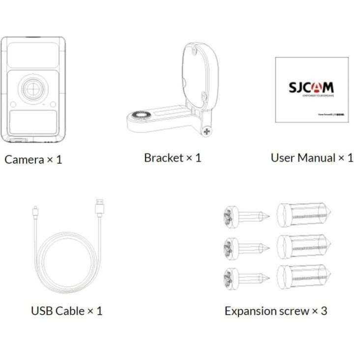 Išmanioji namų kamera SJCAM S1, balta