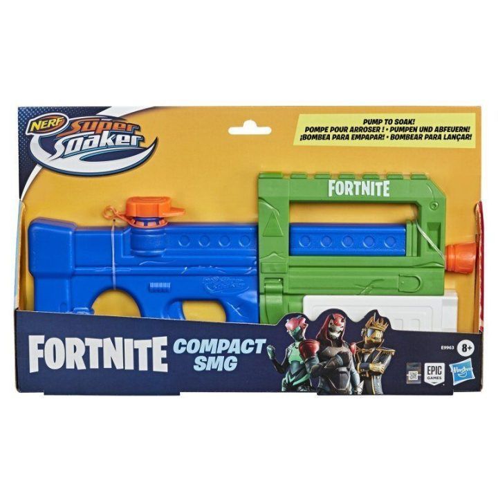 Vandens šautuvas Fortnite Nerf Super Soaker Compact SMG, 600 ml